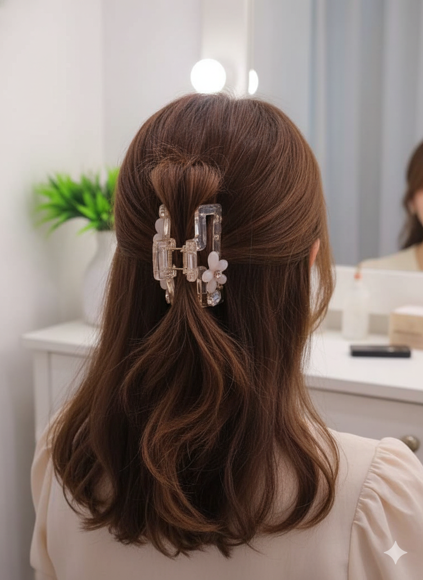 Acrylic Flower Claw Clips | Hair(1pic)