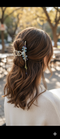 Fashion Flower Retro Metal Hair Clip Hair Accessories Of