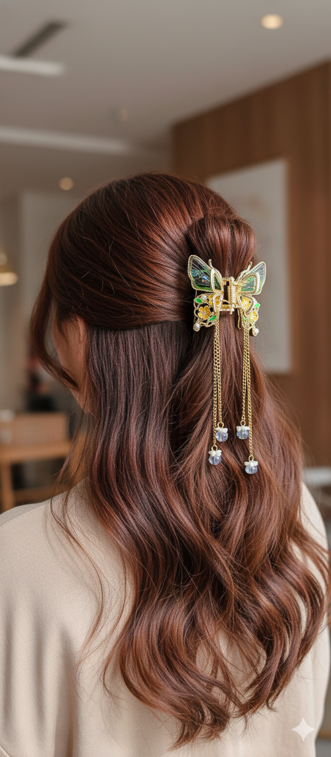 Butterfly Hair Claw Clip