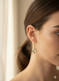 Versatile Opal Long Dangling Earrings