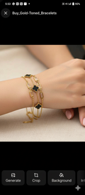 Buy Gold-Toned Bracelets & Bangle