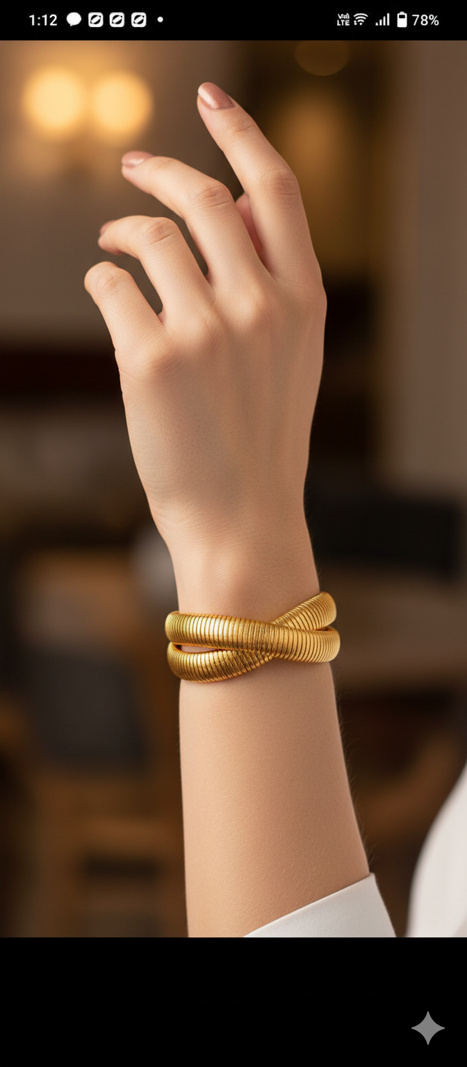 Dual Layer Stretchable snak bracelet