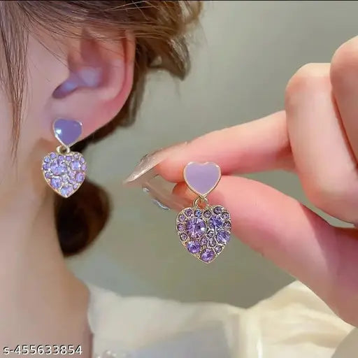 Buy levendor love drop earring | mirchi craft