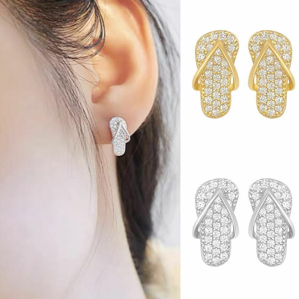 Tiny Slipper Stud Earrings