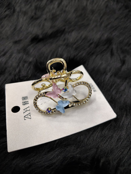 2.3 Inch Metal Alloy Flower Hair Clutche